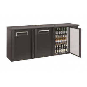 Refrigerated back bar cabinet for drinks Model QB300 Hinged doors