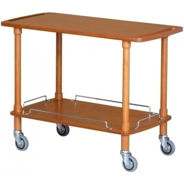 Wooden service trolley Model CLP2002L40 Walnut
