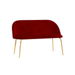 Indoor sofa TESR Metal frame, gold effect, velvet covering. Model 1760-S49
