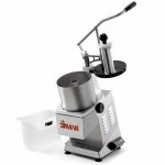 Electric vegetale/Mozzarella cutter Model TM TG Discs Excluded r.p.m. disc 300 Feed hopper dimensions mm h.150 x ø192