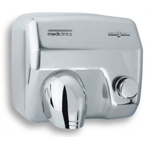 Electric hand dryer MDC AMDC Stainless Steel Polished with hot air button with resistance, swivel nozzle, anti-theft and vandal-proof Model E05C