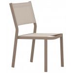 Stackable outdoor chair TESR Powder coated aluminum frame, seat and backrest in textylene. Model 1640-SU8