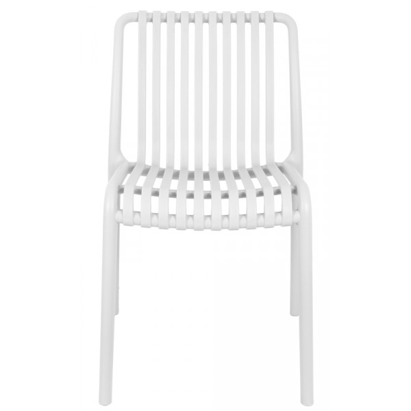 Stackable outdoor chair TESR Polypropylene frame Model 073-ZL76 White