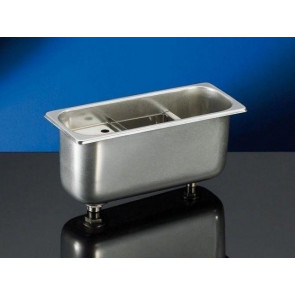 Ice cream scoop washer Equipped with overflow hose Discharge hole 2 cm Loading hole 1.5 cm Dimensions mm. L 265 x P 110 x 120 h Model BGLP