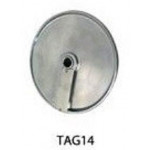 Cutting disc thickness 14mm DF14 - suitable for 14mm cubes and large cuts (in combination with the dicing cube disc/cube14 for Vegetable cutter Models TITANIUM