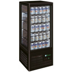 Countertop refrigerated drinks display Model G-TCBD98B 4 glass sides