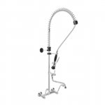 Two holes pre-rinse unit wall mounted - swinging spout in the middle of the tube MNL Model R0102010250