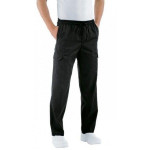 Chef trousers black 65% Polyester 35% cotton Available in different sizes Model 044001