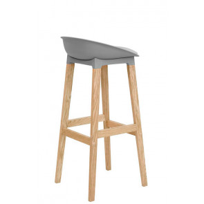 Indoor stool TESR Wood frame, polypropylene shell, synthetic leather pad Model 1500-K32