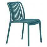 Stackable outdoor chair TESR Polypropylene frame Model 073-ZL76 Petrol