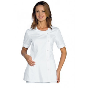 Woman Brasilia blouse SHORT SLEEVE 65% Polyester 35% Cotton WHITE Avaible in different sizes
