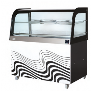 Hot buffet display SDF Closed compartment Curved glass Model BCECC