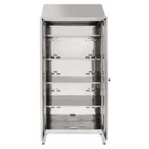Storage cabinet made of stainless steel 430 IXP n.2 hinged doors Model 69404430