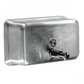 Dispenser of liquid soap MDC Stainless Steel Satin Manually operated vandalproof Model DJ0112CS