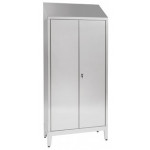 Storage cabinet made of stainless steel 430 IXP n.2 hinged doors Model 69404430