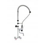Two holes pre-rinse unit wall mounted - swinging spout in the middle of the tube MNL Modello R0102010206
