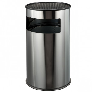 Column ashtray/waste bin MDL Polished stainless steel Model 790610