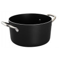 High non-stick aluminium casserole with two handles For induction kitchens Thickness 5 cm Dimensions ø cm. 28 x 16h Induction surface ø cm. 22 Capacity lt. 9 Model 840-228