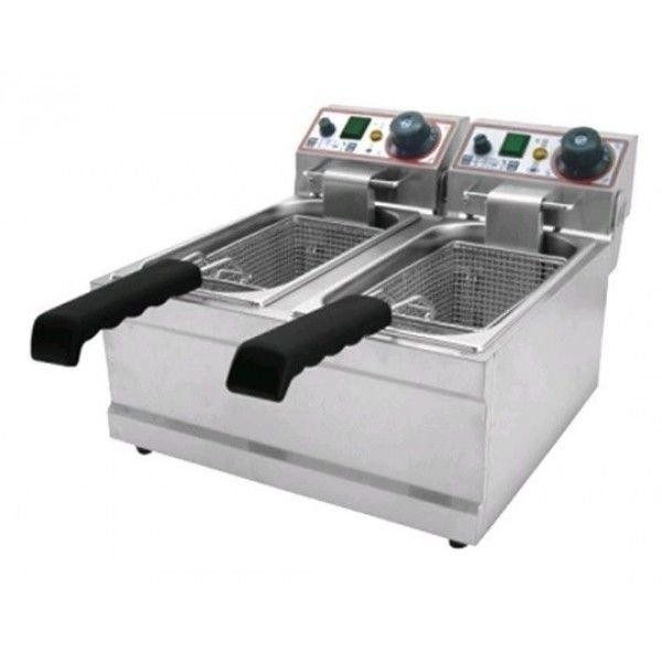 Electric fryer Countertop Model FB4+4 Power: KW 2+2