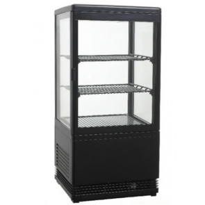 Ventilated refrigerated display\drinks display Model VRN58NERA Glass door
