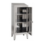 Cabinet made of stainless steel IXP with feet n. 1 hinged door Model 69901430
