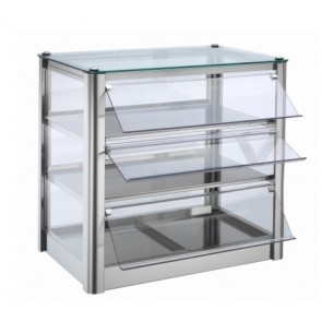 Heated countertop display TP Model KB53R stainless steel metal sheet Power 400 W