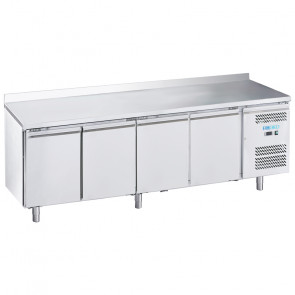 Refrigerated counter four doors Stainless steel AISI 201 ForCold ventilated Model G-SNACK4200TN-FC