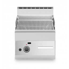 Gas fry top Chromed striped plate MDLR Model F6540FTGCRT