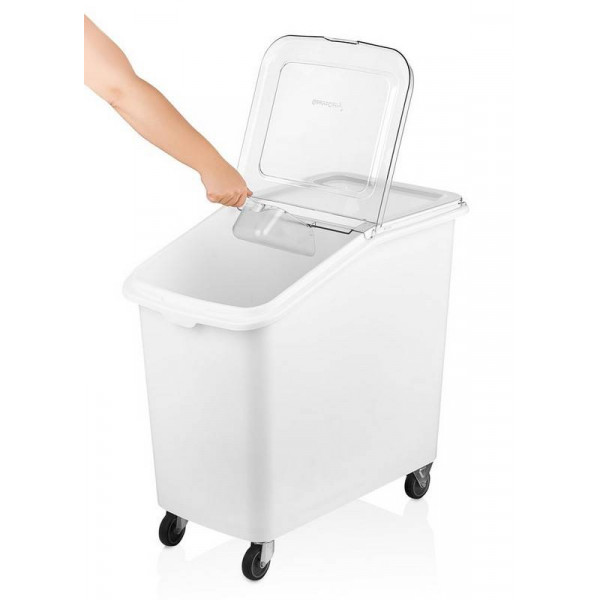 Polypropylene ingredient bins with wheels KAR Model TRPP82