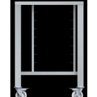 Tavolo con Ruote in aisi 430 con supporti universali Modello ETRS411 Capacità: 6 teglie 1/1 GN, vassoi e griglie 600x400 mm LxPxH 785x670x883 mm Per EF 311, EF 364, EF 411 ed EF 464 (in tutte le versioni escluso Touch Line)