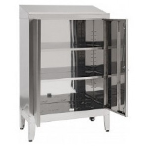 Cabinet made of stainless steel IXP with feet n. 2 hinged doors Model 69902430