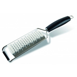 Stainless steel grater with handle, large grains Size  cm. L 31,5 x P 7,3 Model 336-203