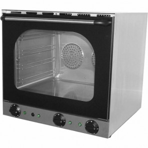 Electric convection oven with humidifier Model S4 for gastronomy, bakery and pastry Capacity n. 4 aluminum trays cm 44x31,5