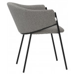 Indoor armchair TESR Powder coated metal frame, fabric . Model 1939-UK02