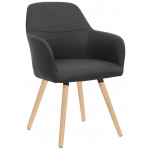 Indoor armchair TESR Powder coated metal frame, fabric or synthetic leather covering Model 1335-W58