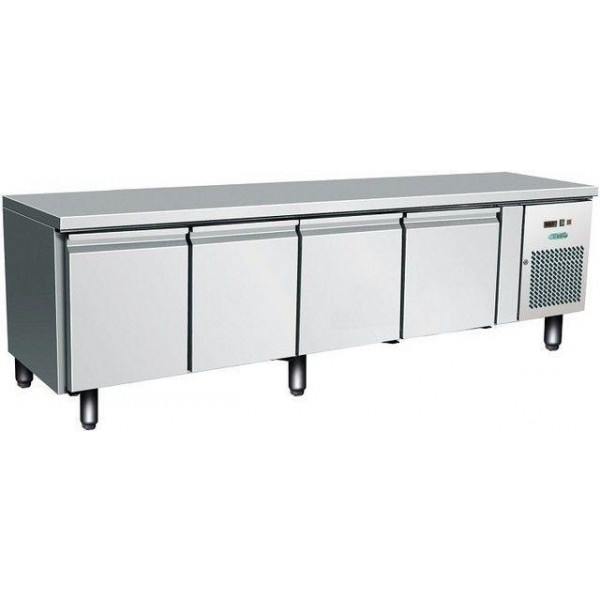 Ventilated refrigerated counter H650 four doors Model UGN4100TN
