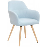 Indoor armchair TESR Powder coated metal frame, fabric or synthetic leather covering Model 1335-W58