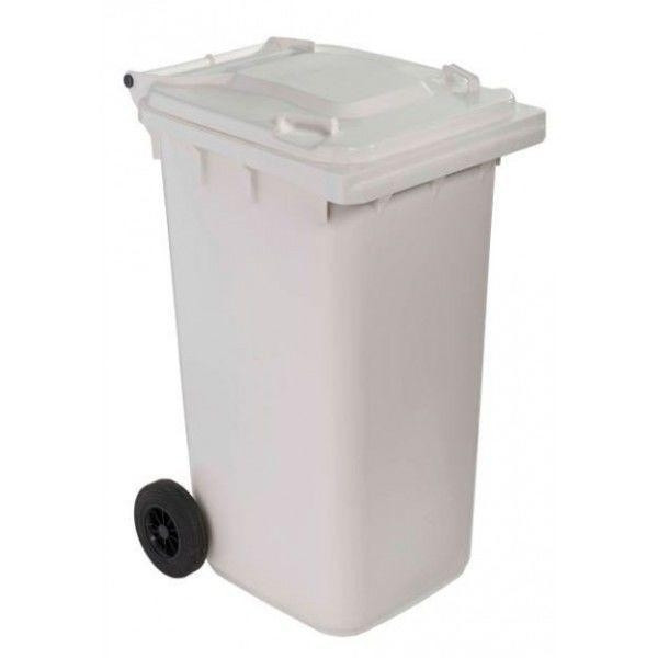 Outdoor waste container in polyetylene high density with HDPE anti UV protection MDL Colour WHITE Model 766625