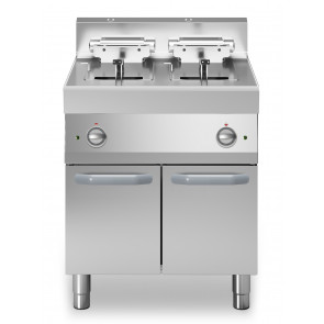 Electric fryer 2 tanks MDLR Closed cabinet Model F7070FRES2V10P