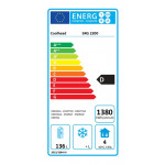 Tavolo Refrigerato con alzatina Modello SRG2200 Refrigerazione ventilata 2 Porte autochiudenti in vetro