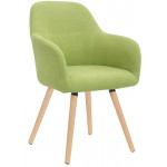 Indoor armchair TESR Powder coated metal frame, fabric or synthetic leather covering Model 1335-W58