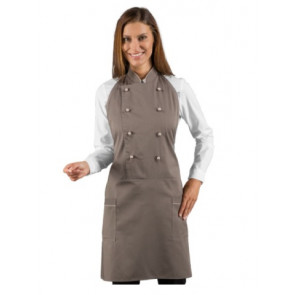 Unisex ASSUAN apron 65% Polyester 35% Cotton mud + Turtledove Colour Model 037336