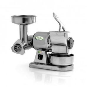 Meat grinder/grater Modello TG8 in die-cast aluminum alloy Entrance meat grinder Ø 60 mm Entrance grater:110x65 mm Hourly production meat grinder 20 Kg Hourly production grater: 30 Kg