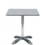 Outdoor table TESR Aluminum frame, stainless steel top Model 093-MTA007A