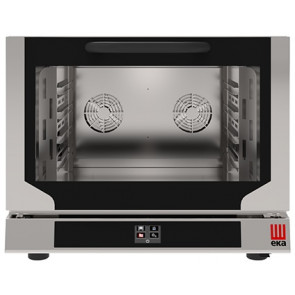 Electric digital convection oven with humidification Model EKF411.3NT Capacity n.4 trays/grids GN 1/1 cm 53 x 32,5 Power Kw 5,2 Drop down door