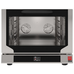 Electric digital convection oven with humidification Model EKF411.3NT Capacity n.4 trays/grids GN 1/1 cm 53 x 32,5 Power Kw 5,2 Drop down door