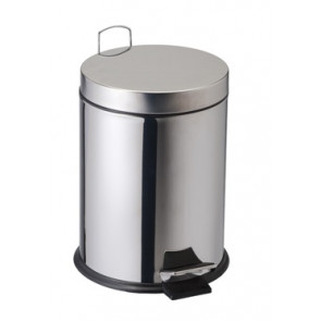 Pedal bin in polished stainless steel 304 - MDL  Model BIN 304 5Lt n. 906705