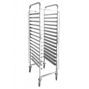 Tray trolleys Model TR15B6040 AISI 201 steel Tray capacity 60x40
