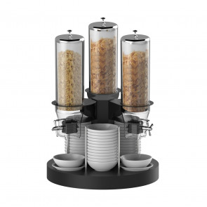 Rotating cereal dispenser CLN 3 canisters Model CDCR3