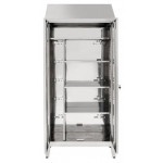 Brooms locker made of stainless steel 304 IXP n.2 hinged doors Model 69602